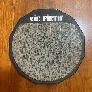 Vic Firth Practice Drum Pad Octagonal Black Gray Percussion Accessory